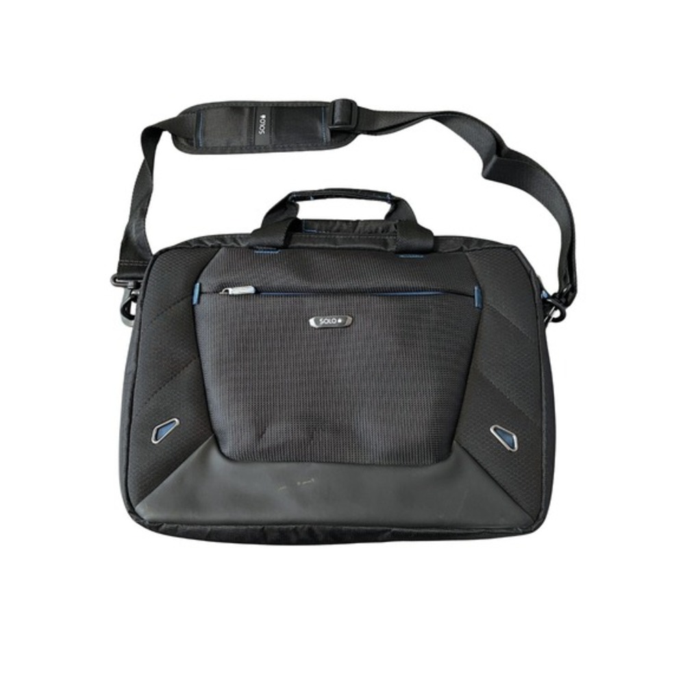 Solo‎ Tech Slim Brief Carrying Case for 16" Notebook Black Blue Bag TCC104-4/20
